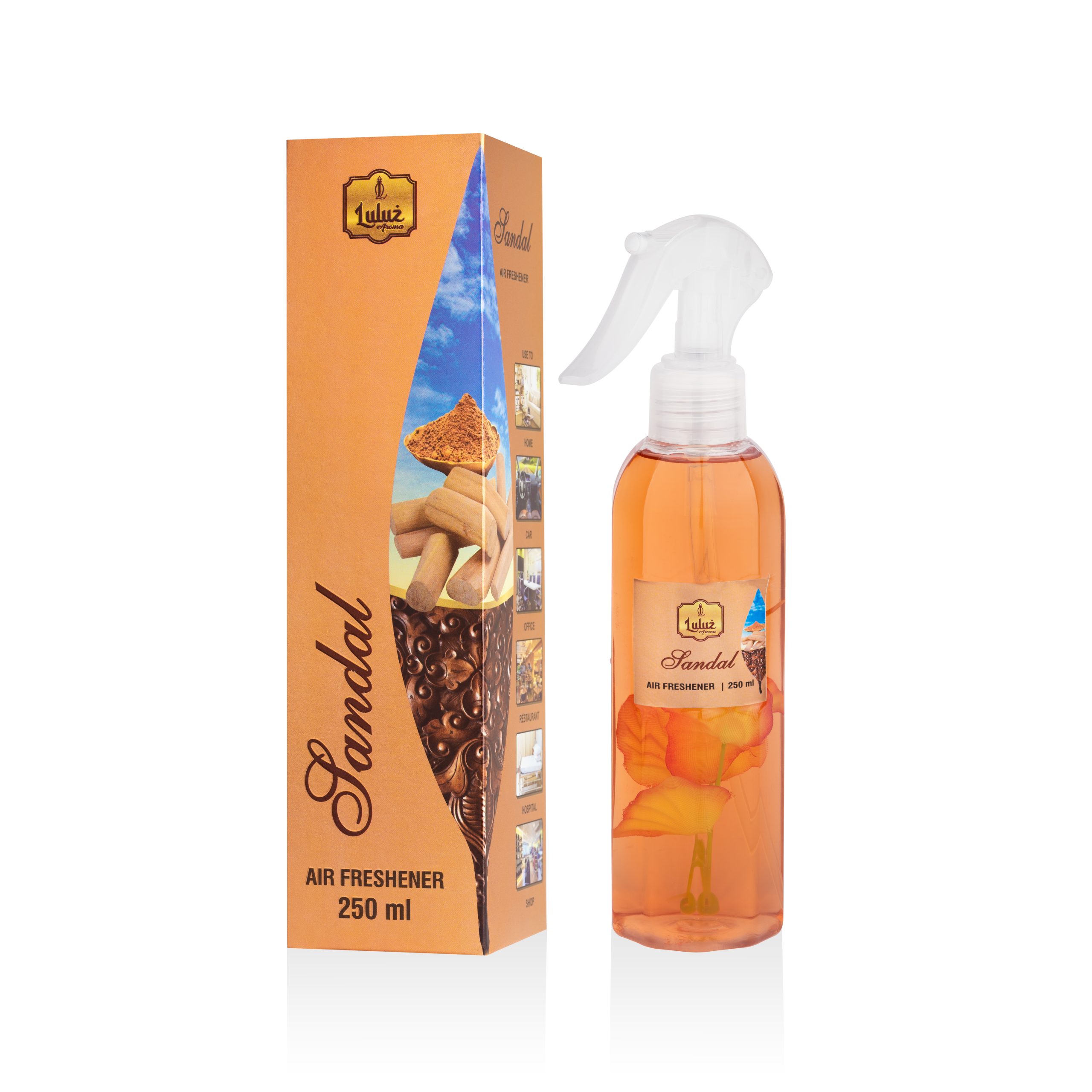 Sandal 250ml Luxury Room Freshener | Creamy Wood Spray – Qyaq